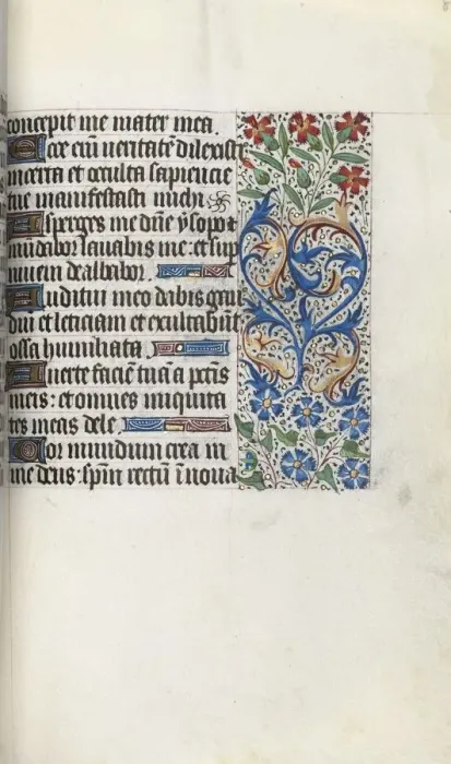 Framed Print : Book of Hours (Use of Rouen): fol. 86r, c. 1470. Creator: Master of the Geneva Latini (French Framed Print : Book of Hours (Use of Rouen): fol. 86r, c. 1470. Creator: Master of the Geneva Latini (French