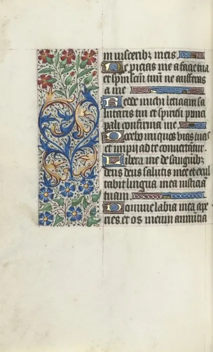 Framed Print : Book of Hours (Use of Rouen): fol. 86v, c. 1470. Creator: Master of the Geneva Latini (French Framed Print : Book of Hours (Use of Rouen): fol. 86v, c. 1470. Creator: Master of the Geneva Latini (French