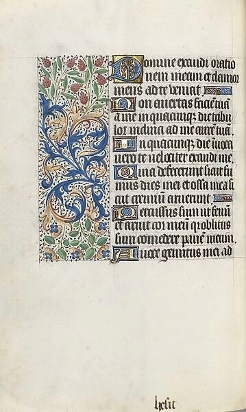 Book of Hours (Use of Rouen): fol. 87v, c. 1470. Creator: Master of the Geneva Latini (French