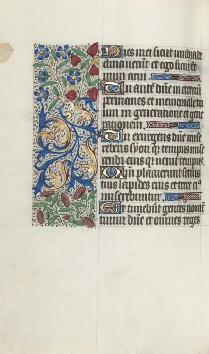 Framed Print : Book of Hours (Use of Rouen): fol. 88v, c. 1470. Creator: Master of the Geneva Latini (French Framed Print : Book of Hours (Use of Rouen): fol. 88v, c. 1470. Creator: Master of the Geneva Latini (French