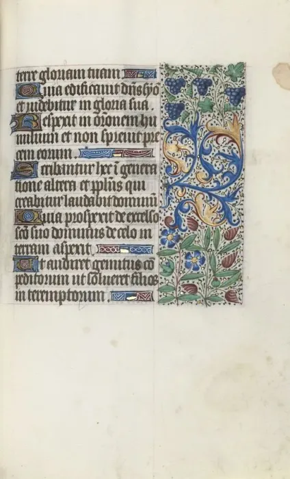 Framed Print : Book of Hours (Use of Rouen): fol. 89r, c. 1470. Creator: Master of the Geneva Latini (French Framed Print : Book of Hours (Use of Rouen): fol. 89r, c. 1470. Creator: Master of the Geneva Latini (French