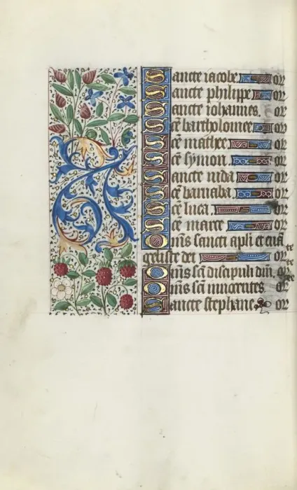 Framed Print : Book of Hours (Use of Rouen): fol. 93v, c. 1470. Creator: Master of the Geneva Latini (French Framed Print : Book of Hours (Use of Rouen): fol. 93v, c. 1470. Creator: Master of the Geneva Latini (French