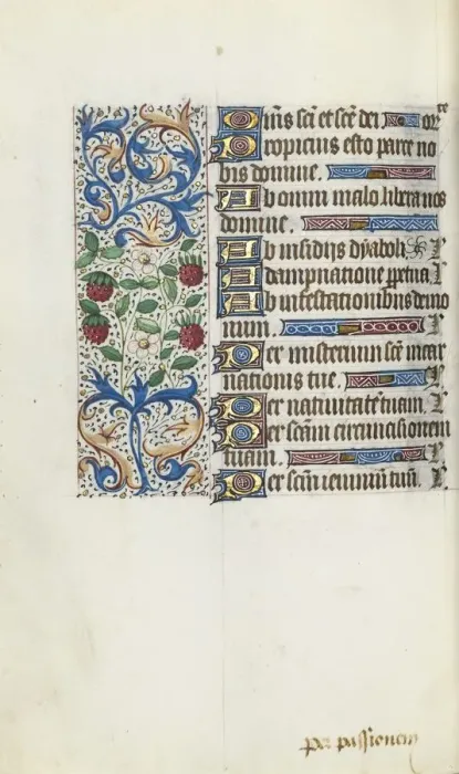 Framed Print : Book of Hours (Use of Rouen): fol. 94v, c. 1470. Creator: Master of the Geneva Latini (French Framed Print : Book of Hours (Use of Rouen): fol. 94v, c. 1470. Creator: Master of the Geneva Latini (French