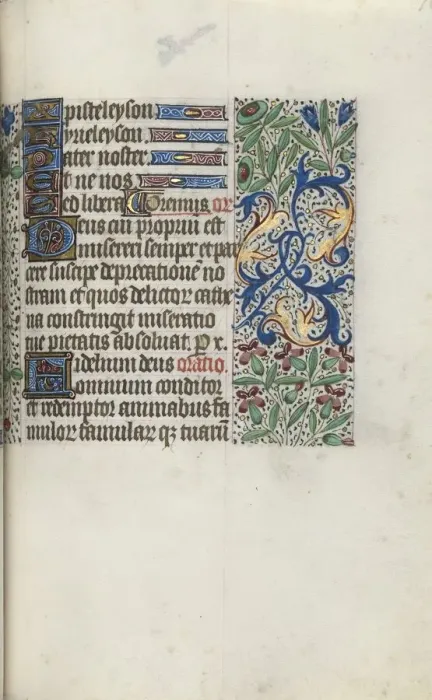 Framed Print : Book of Hours (Use of Rouen): fol. 96r, c. 1470. Creator: Master of the Geneva Latini (French Framed Print : Book of Hours (Use of Rouen): fol. 96r, c. 1470. Creator: Master of the Geneva Latini (French