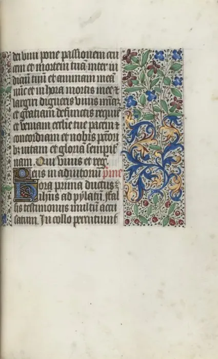 Framed Print : Book of Hours (Use of Rouen): fol. 97r, c. 1470. Creator: Master of the Geneva Latini (French Framed Print : Book of Hours (Use of Rouen): fol. 97r, c. 1470. Creator: Master of the Geneva Latini (French