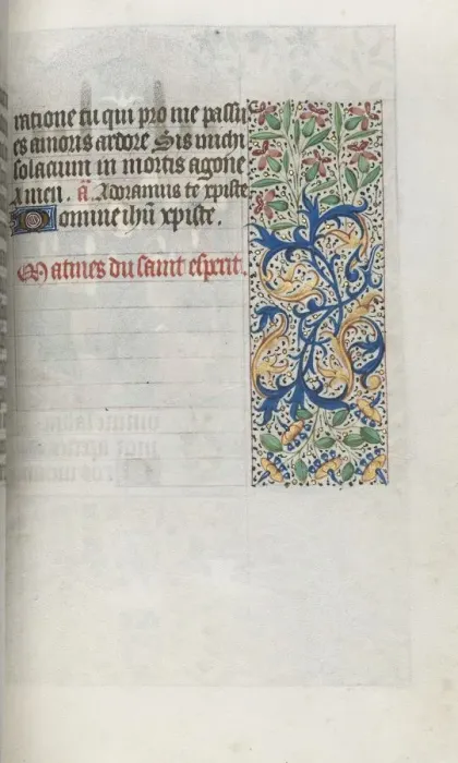 Framed Print : Book of Hours (Use of Rouen): fol. 99r, c. 1470. Creator: Master of the Geneva Latini (French Framed Print : Book of Hours (Use of Rouen): fol. 99r, c. 1470. Creator: Master of the Geneva Latini (French