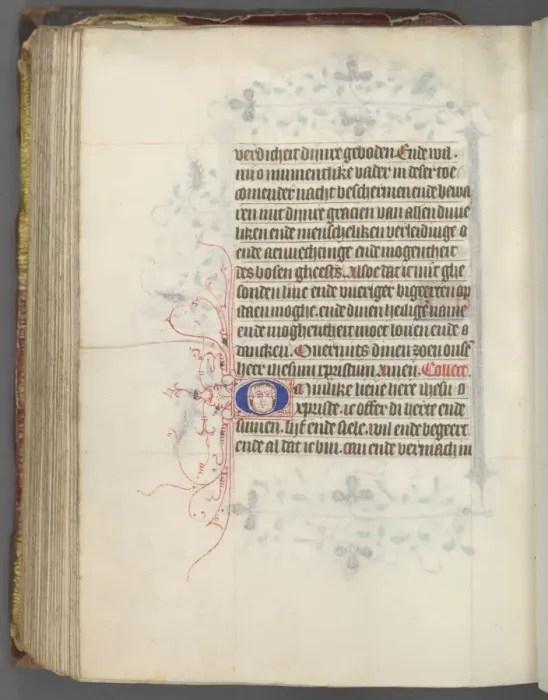 Framed Print : Book of Hours (Use of Utrecht): fol. 157v, Text, c Framed Print : Book of Hours (Use of Utrecht): fol. 157v, Text, c