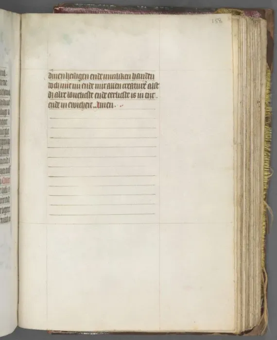 Framed Print : Book of Hours (Use of Utrecht): fol. 158r, Text, c Framed Print : Book of Hours (Use of Utrecht): fol. 158r, Text, c