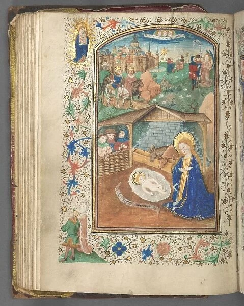 Book of Hours (Use of Utrecht): fol. 62v, The Nativity, c