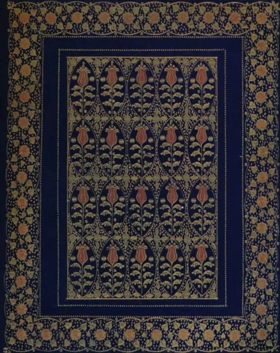 Framed Print : Bookbinding in Blue Morocco with Inlay and Gold Tooling, 1914. Artist: Edward Sullivan Framed Print : Bookbinding in Blue Morocco with Inlay and Gold Tooling, 1914. Artist: Edward Sullivan