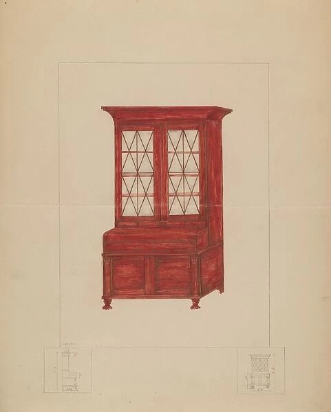 Bookcase, 1935  /  1942. Creator: Henry Meyers
