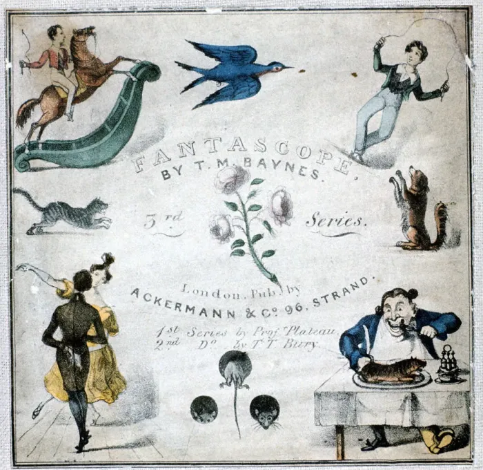 Framed Print : Booklet of instructions for a Fantascope, 1833. Artist: Thomas Mann Baynes Framed Print : Booklet of instructions for a Fantascope, 1833. Artist: Thomas Mann Baynes
