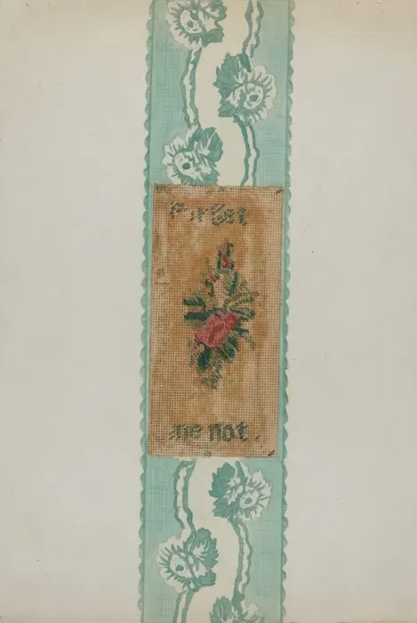 Framed Print : Bookmark, c. 1936. Creator: Ellen Duncan