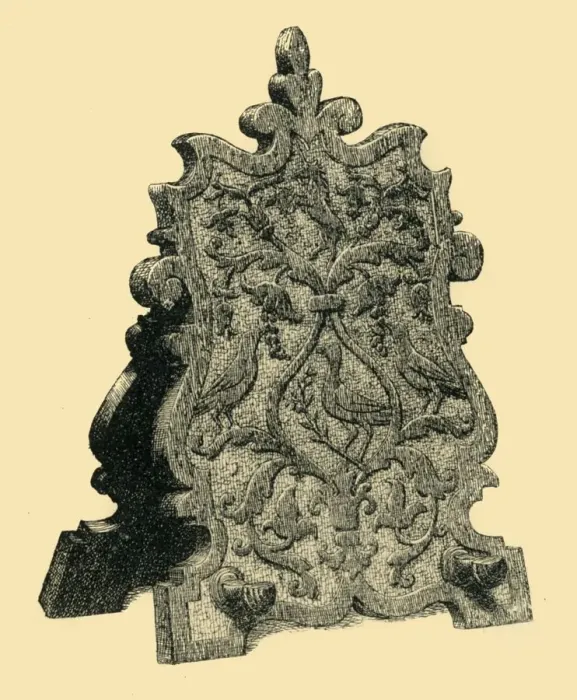 Framed Print : Bookrest, 1540-1580, (1881). Creator: William Catley Framed Print : Bookrest, 1540-1580, (1881). Creator: William Catley