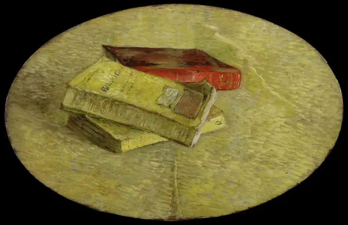 Framed Print : Three books, 1887. Artist: Gogh, Vincent, van (1853-1890) Framed Print : Three books, 1887. Artist: Gogh, Vincent, van (1853-1890)