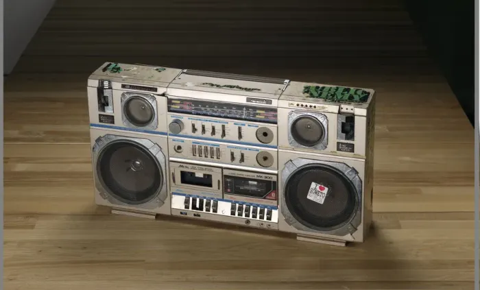 Framed Print : Boombox used by Public Enemy, ca. 1986. Creator: Tecsonic Framed Print : Boombox used by Public Enemy, ca. 1986. Creator: Tecsonic