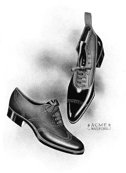 Boot and shoe illustrations, 1908-1909. Artist: Acme