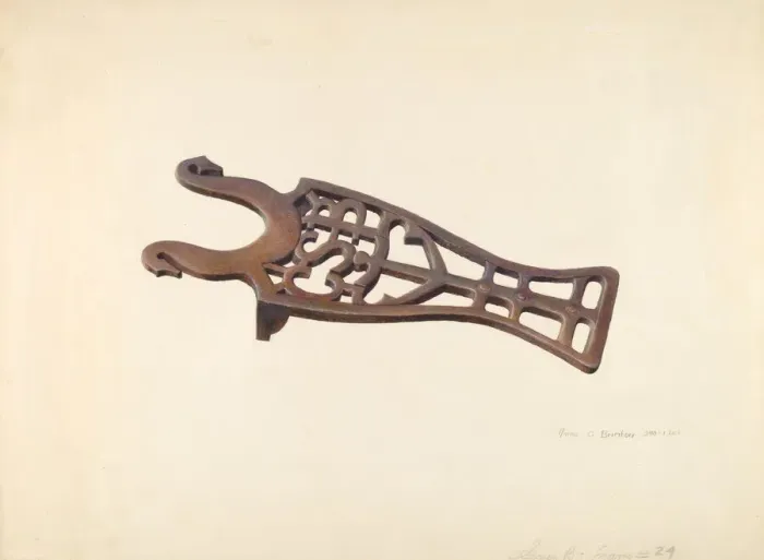 Framed Print : Bootjack, 1935 / 1942. Creator: Amos C. Brinton Framed Print : Bootjack, 1935 / 1942. Creator: Amos C. Brinton