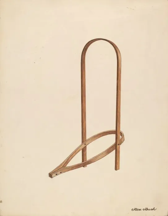 Framed Print : Bootjack, c. 1937. Creator: Rex F Bush Framed Print : Bootjack, c. 1937. Creator: Rex F Bush