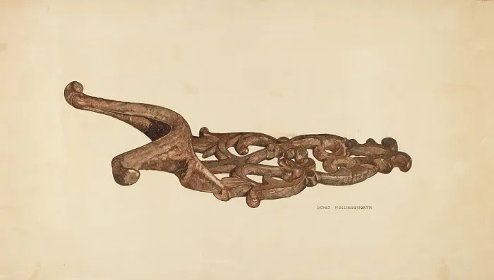 Framed Print : Bootjack, c. 1940. Creator: Doris Hollingsworth Framed Print : Bootjack, c. 1940. Creator: Doris Hollingsworth