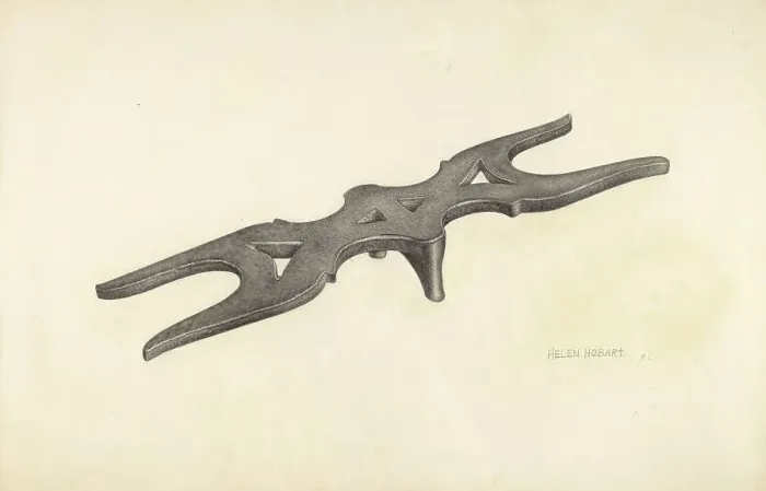 Framed Print : Bootjack, c. 1942. Creator: Helen Hobart Framed Print : Bootjack, c. 1942. Creator: Helen Hobart