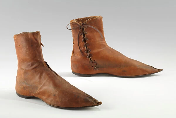 Boots, British, 1790-1820. Creator: Unknown