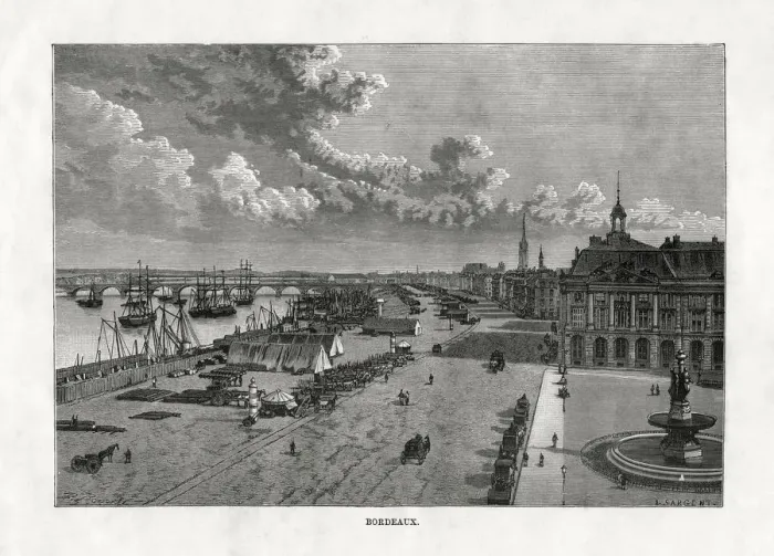 Framed Print : Bordeaux France, 1879. Artist: A Sargent Framed Print : Bordeaux France, 1879. Artist: A Sargent