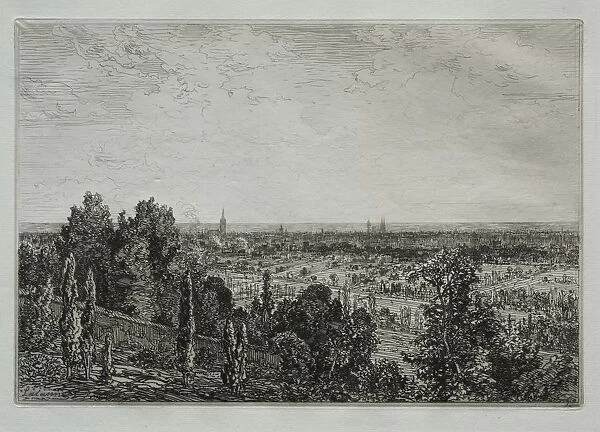 Bordeaux: vue de Cenon. Creator: Maxime Lalanne (French, 1827-1886)
