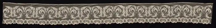 Framed Print : Border with Floral Motifs, 19th century. Creator: Unknown Framed Print : Border with Floral Motifs, 19th century. Creator: Unknown