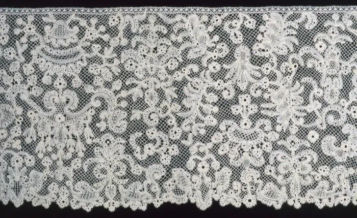 Framed Print : Border (Fragment), Flanders, 1701  /  25. Creator: Unknown
