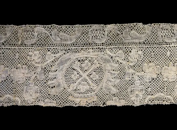 Framed Print : Border (Fragment), Flanders, 1725 / 1800. Creator: Unknown Framed Print : Border (Fragment), Flanders, 1725 / 1800. Creator: Unknown
