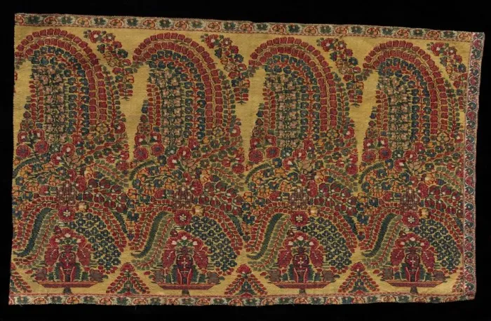 Framed Print : Border Fragment of a Shawl, early 1800s. Creator: Unknown Framed Print : Border Fragment of a Shawl, early 1800s. Creator: Unknown