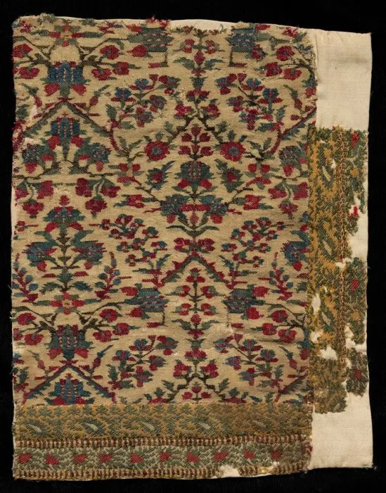 Framed Print : Border Fragment of a Shawl, late 1700s - early 1800s. Creator: Unknown Framed Print : Border Fragment of a Shawl, late 1700s - early 1800s. Creator: Unknown
