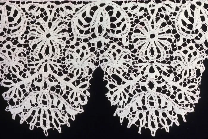 Framed Print : Border (From a Collar), Flanders, c. 1630s / 40s. Creator: Unknown Framed Print : Border (From a Collar), Flanders, c. 1630s / 40s. Creator: Unknown