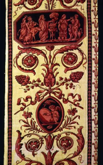Framed Print : Border (Furnishing Fabric), England, c. 1810. Creator: Unknown Framed Print : Border (Furnishing Fabric), England, c. 1810. Creator: Unknown