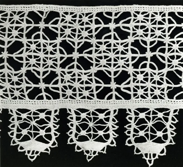 Framed Print : Border, Italy, 1875 / 1900 (reproduction of 16th century Reticello design) Framed Print : Border, Italy, 1875 / 1900 (reproduction of 16th century Reticello design)