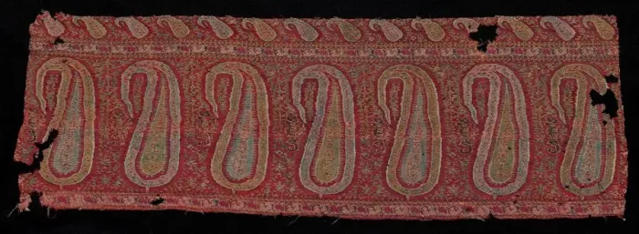 Framed Print : Border of a Shawl, 1800s. Creator: Unknown Framed Print : Border of a Shawl, 1800s. Creator: Unknown