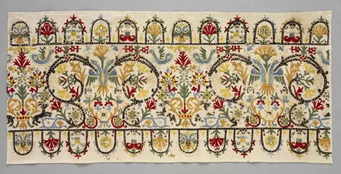 Framed Print : Border Strip of a Skirt, 1600s - 1700s. Creator: Unknown Framed Print : Border Strip of a Skirt, 1600s - 1700s. Creator: Unknown