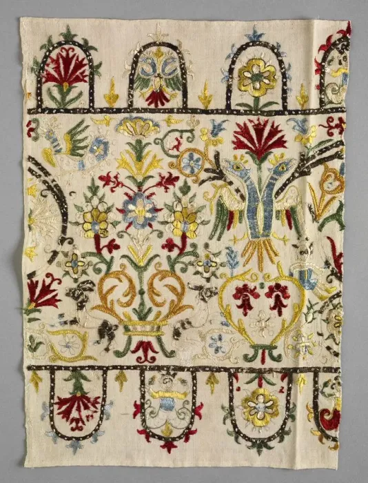 Framed Print : Border Strip of a Skirt, 1600s - 1700s. Creator: Unknown Framed Print : Border Strip of a Skirt, 1600s - 1700s. Creator: Unknown