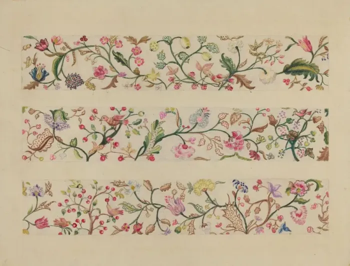 Framed Print : Border or Valance, c. 1936. Creator: Fanchon Larzelere Framed Print : Border or Valance, c. 1936. Creator: Fanchon Larzelere