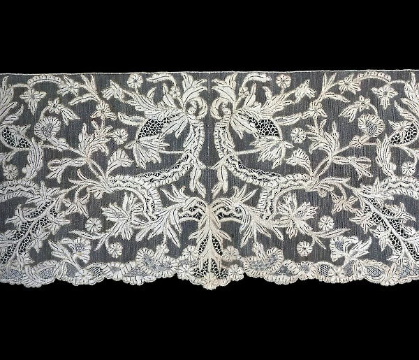 Borders, Italy, 1875  /  1900 (based on French lace of 1760s). Creator: Unknown