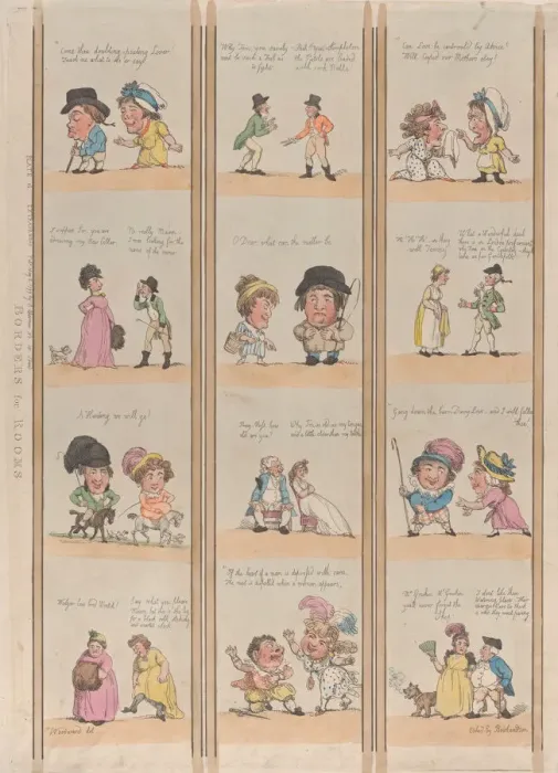 Framed Print : Borders for Rooms, Extravaganzas Plate 6, May 2, 1799. May 2, 1799 Framed Print : Borders for Rooms, Extravaganzas Plate 6, May 2, 1799. May 2, 1799