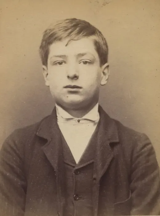 Framed Print : Bordes. Auguste. 15 ans, ne a Paris XVIIIe. Garcon Marchand de vins Framed Print : Bordes. Auguste. 15 ans, ne a Paris XVIIIe. Garcon Marchand de vins