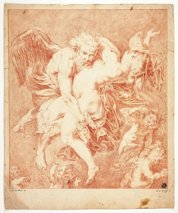 Framed Print : Boreas and Orytheia, n.d. Creator: Jan Lauwryn Krafft Framed Print : Boreas and Orytheia, n.d. Creator: Jan Lauwryn Krafft