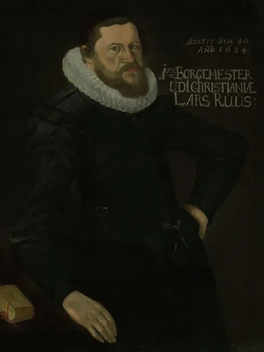 Framed Print : Borgermester Lars (Laurits) Ruus, probably 1624. Creator: Unknown Framed Print : Borgermester Lars (Laurits) Ruus, probably 1624. Creator: Unknown