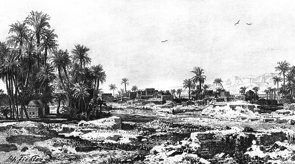 Borough of Karnak, Egypt, 1881. Artist: G Heuer