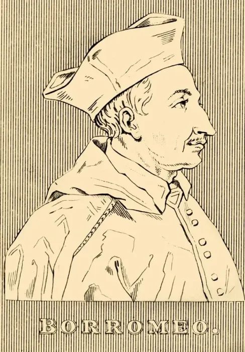 Framed Print : Borromeo, (1538-1584), 1830. Creator: Unknown Framed Print : Borromeo, (1538-1584), 1830. Creator: Unknown