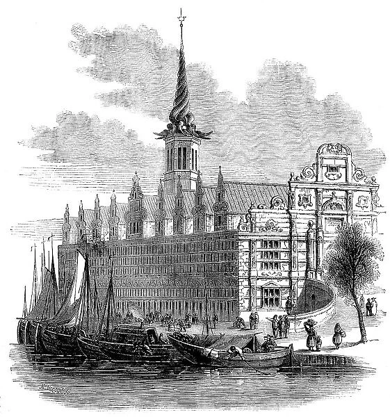 The Börsen, Copenhagen, 1858. Creator: M. Jackson