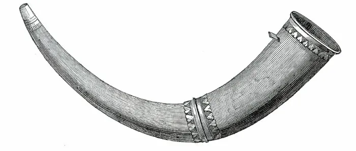 Framed Print : The Borstall Tenure Horn, 1850. Creator: Unknown Framed Print : The Borstall Tenure Horn, 1850. Creator: Unknown