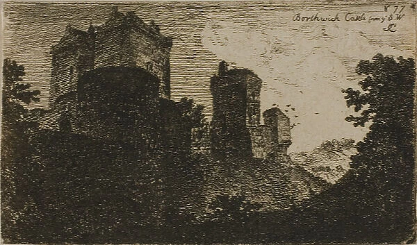 Borthwick Castle from the Southwest, n.d. Creator: John Clerk